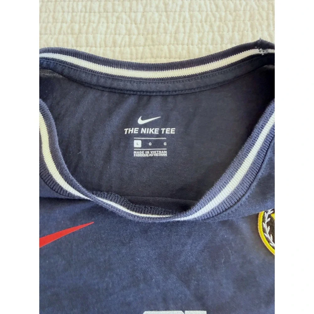 Nike USA Olympics Team USA Graphic T-Shirt Navy Blue Women Large L Short Sleeve